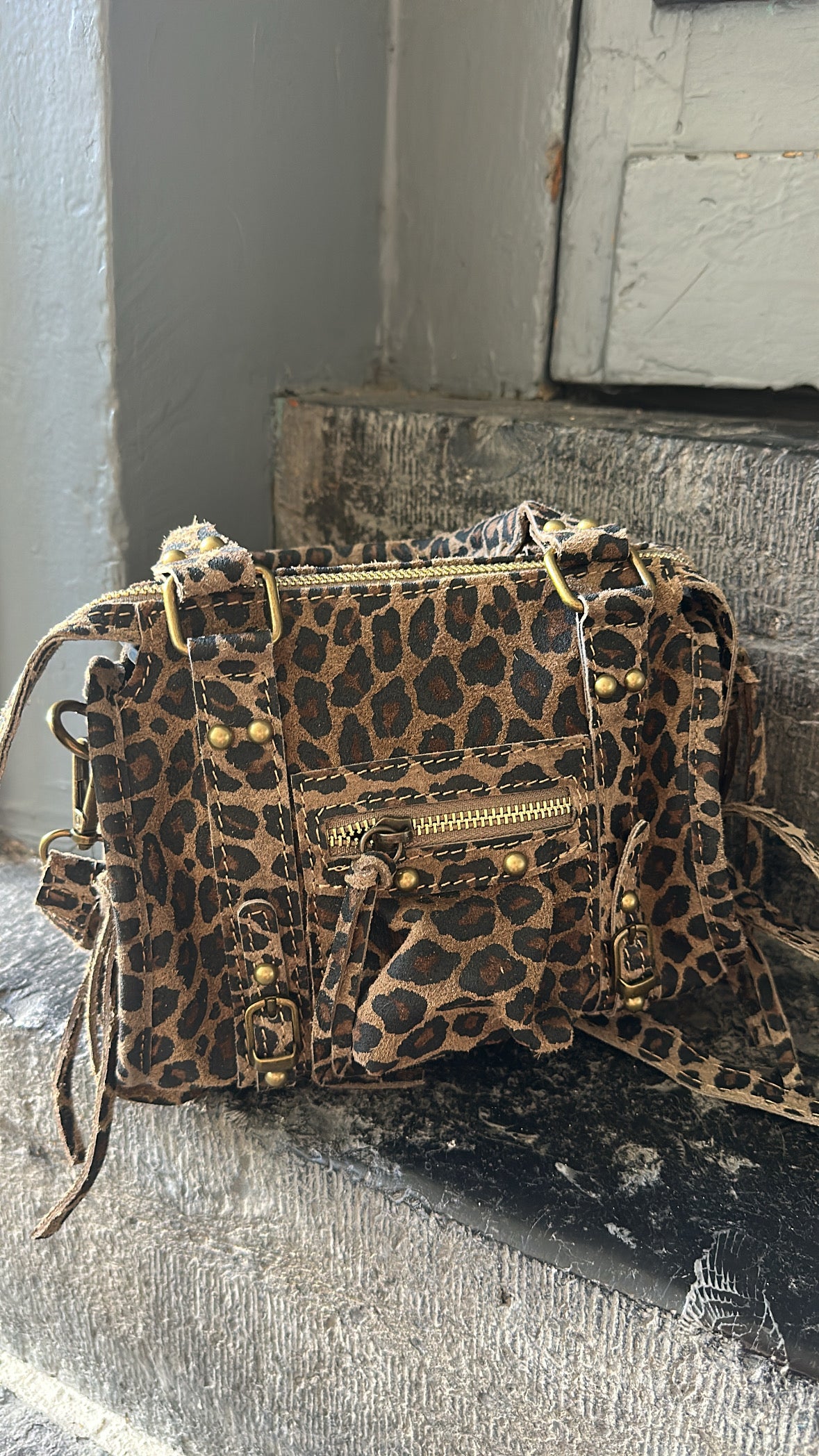 Sac ELSA petit format Léopard