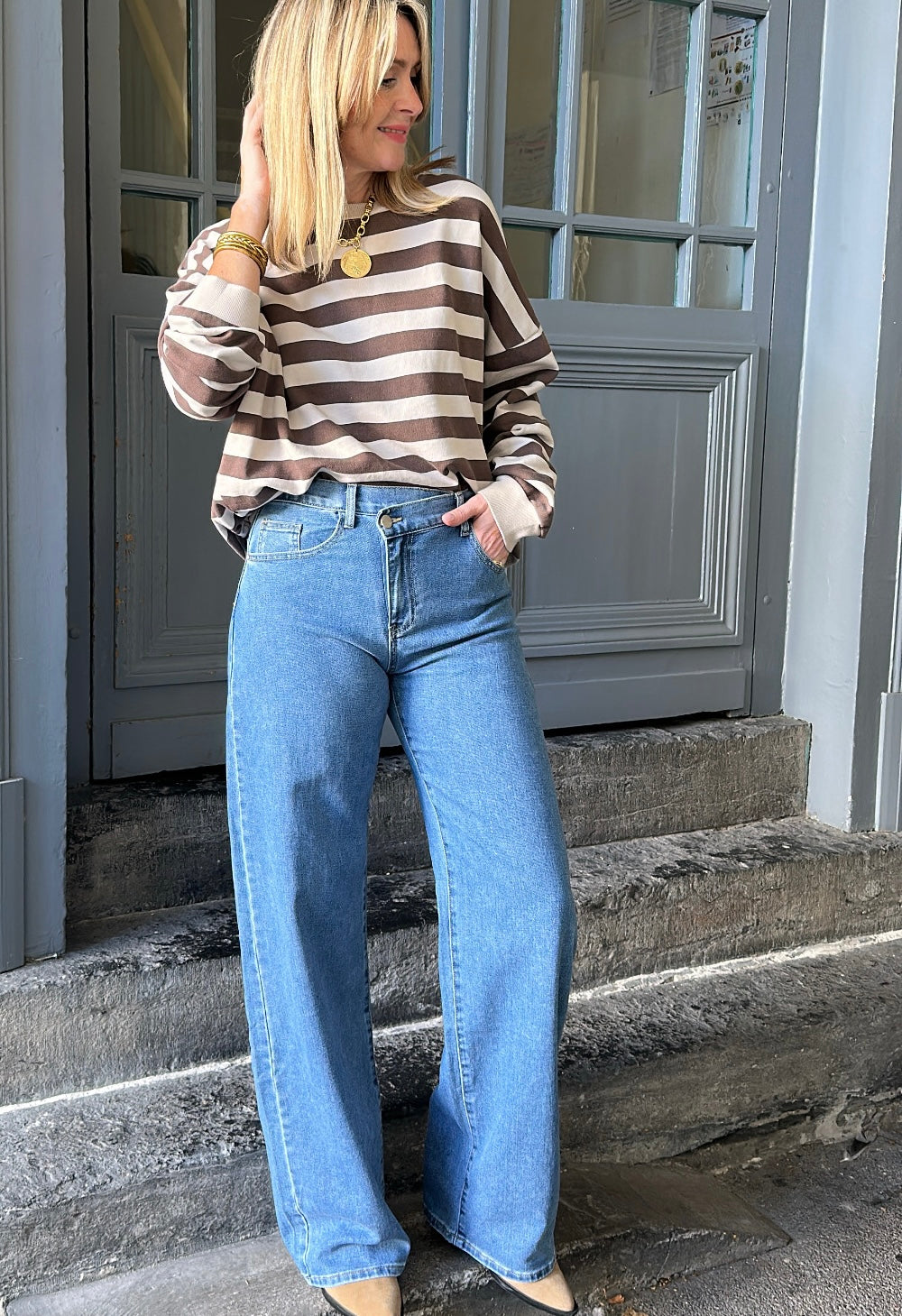 Jean AMAEL Extra Long Bleu