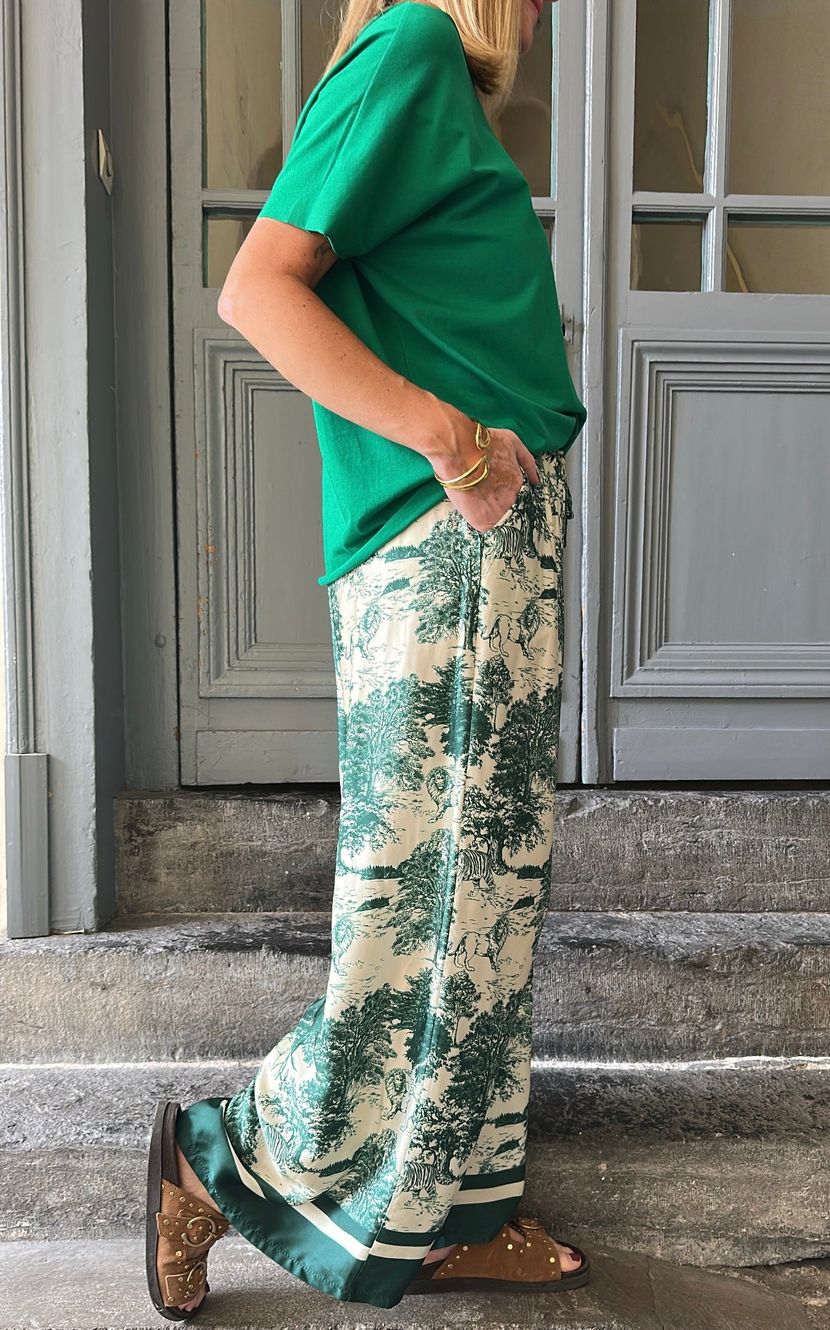 Pantalon LEON Vert Émeraude