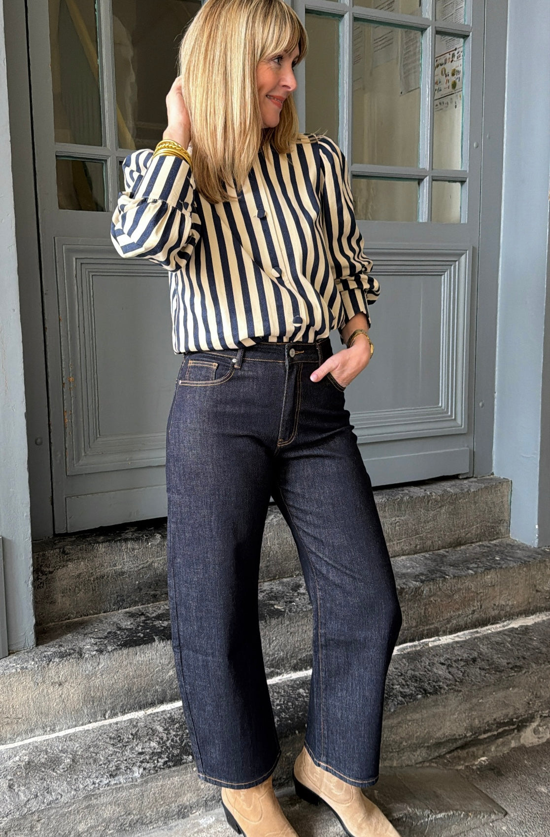 Blouse GARANCE Bleu marine