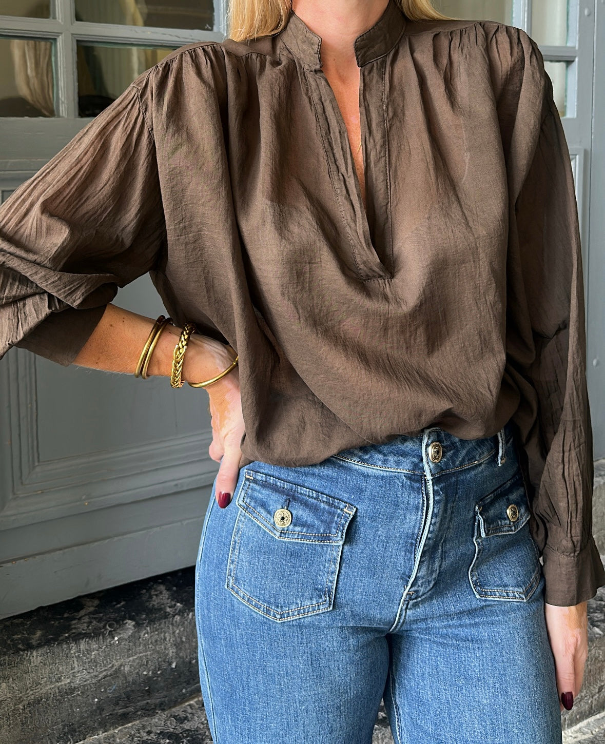 Blouse ANAÏS Chocolat