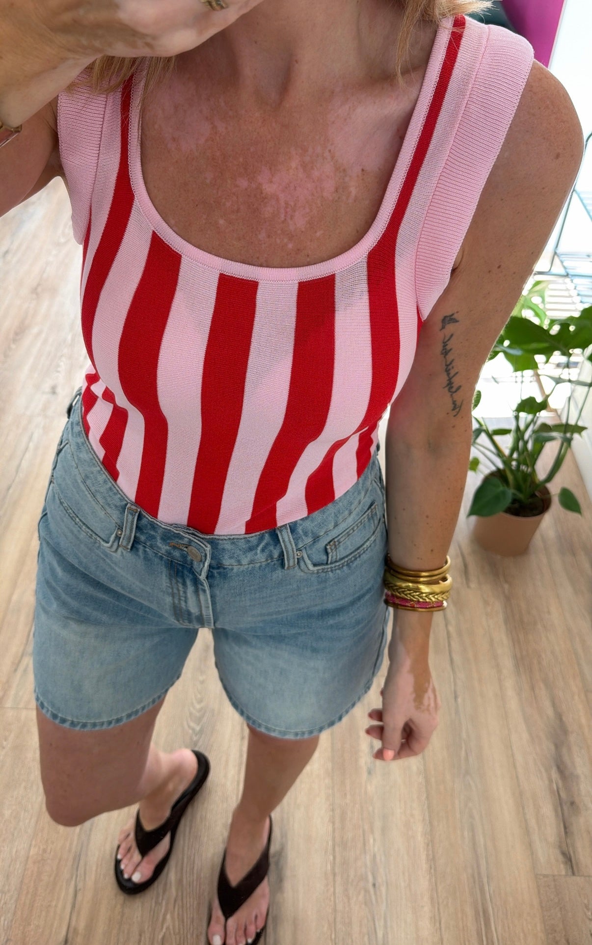 Top ARIANE Rouge/Rose