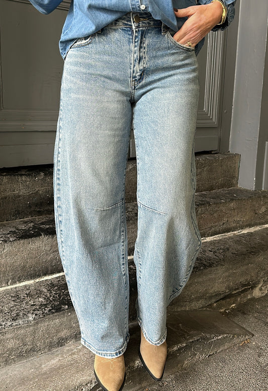 Jean barrel MARCO Denim clair