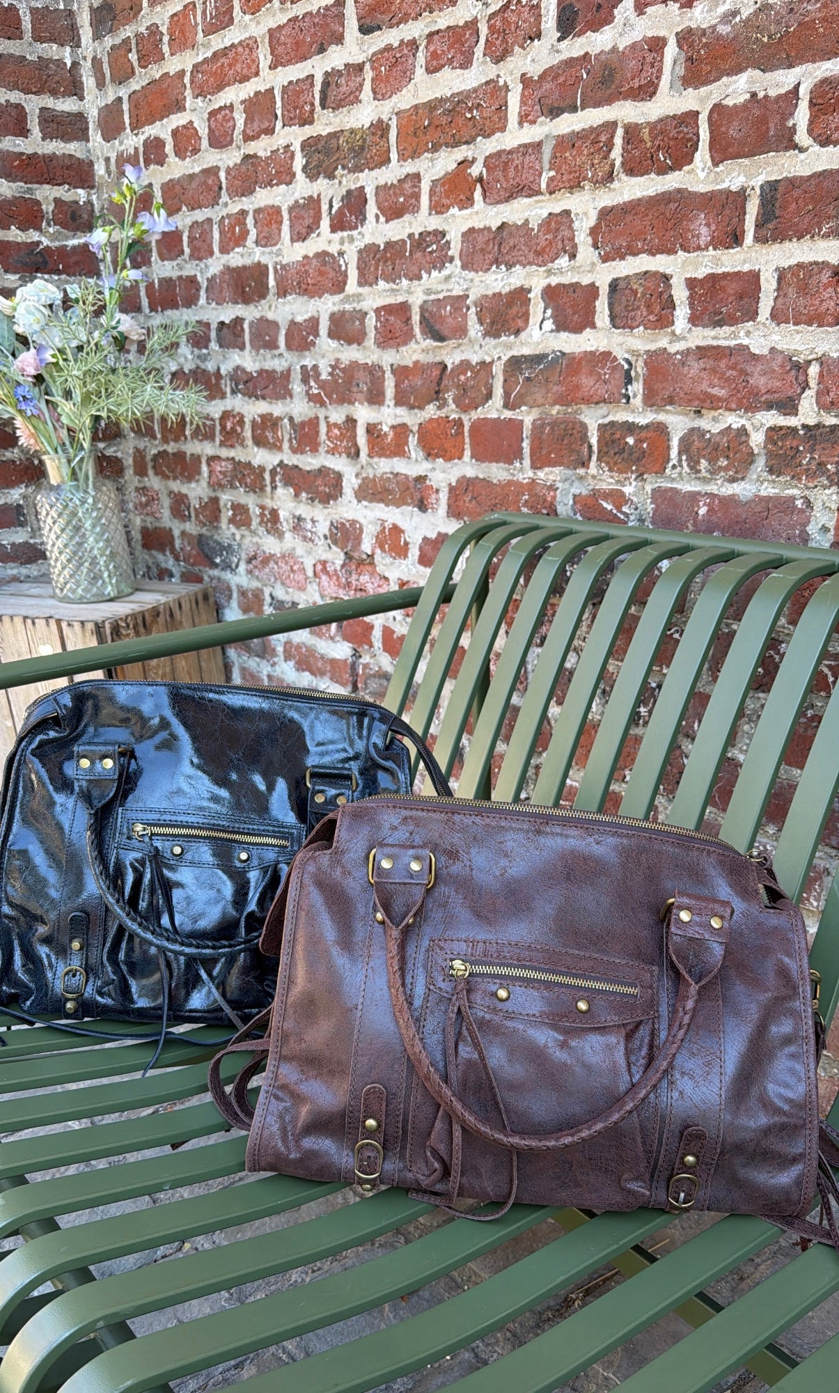 Sac ELSA Noir brillant