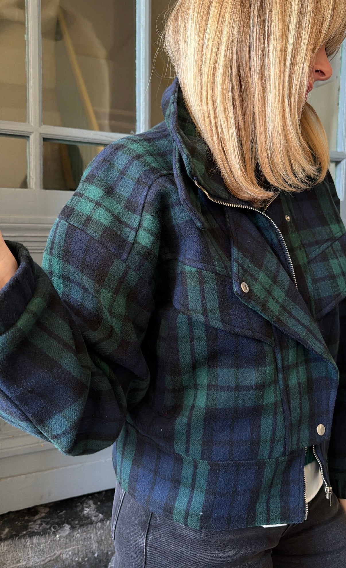 Veste tartan ANASTASIA