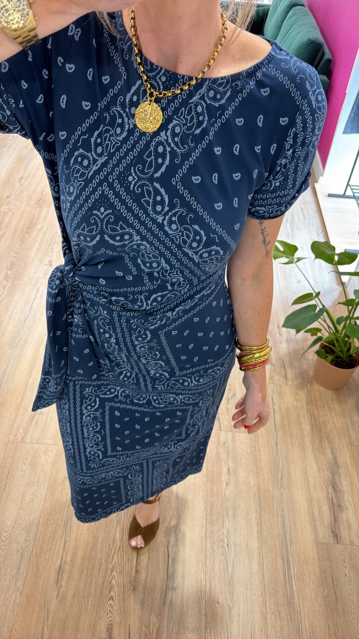 Robe BANDANA Bleu marine