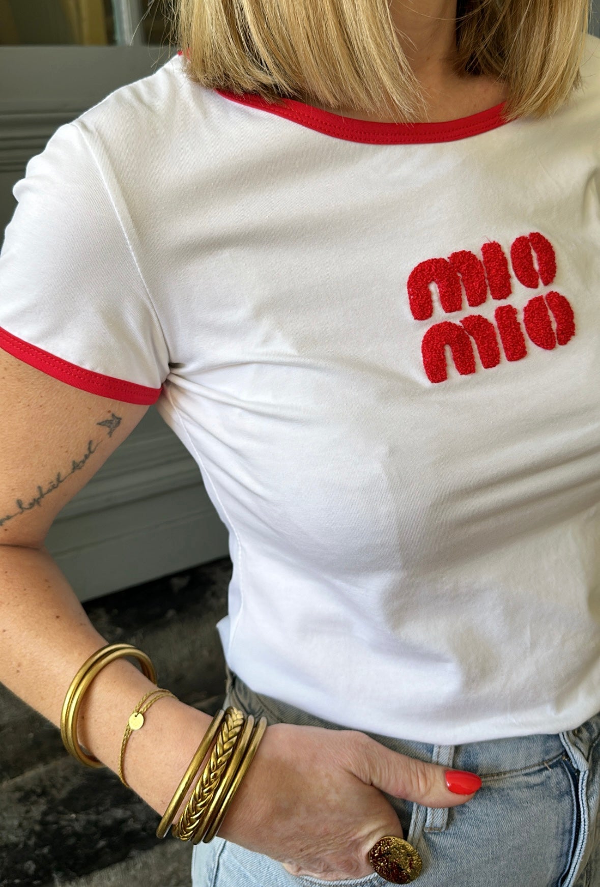 T-shirt MIO MIO Rouge