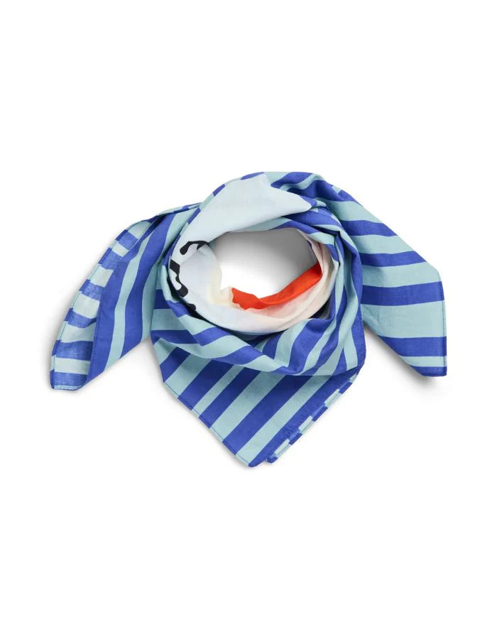 Foulard JOLANDA PIECES Bleu roi/Vert sauge