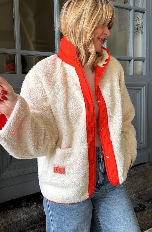 Veste ALYSÉE Écru/Orange