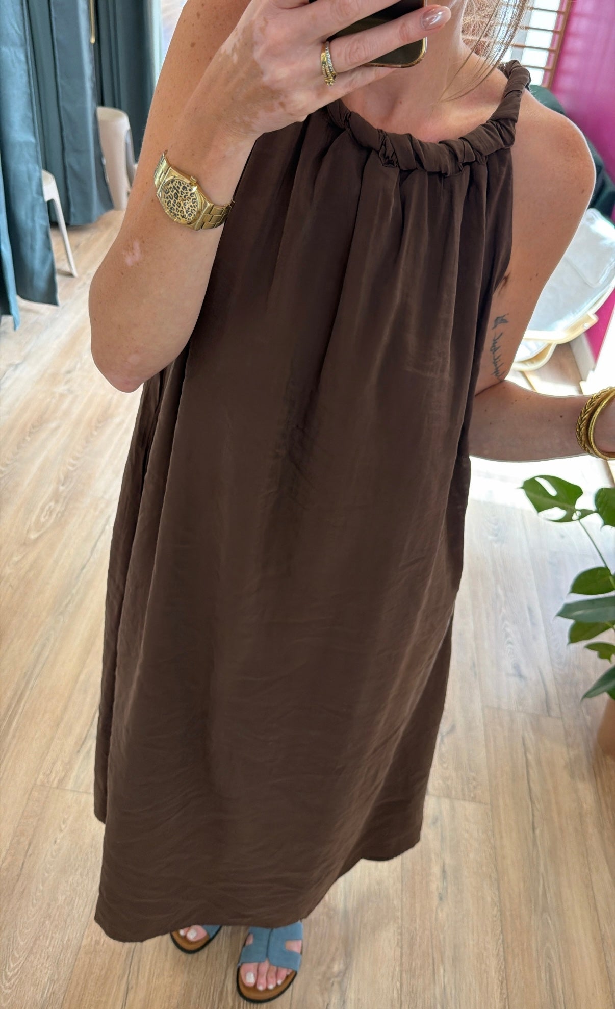 Robe ZINA chocolat