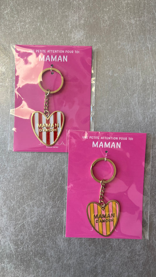 Porte-clés « MAMAN D’AMOUR »