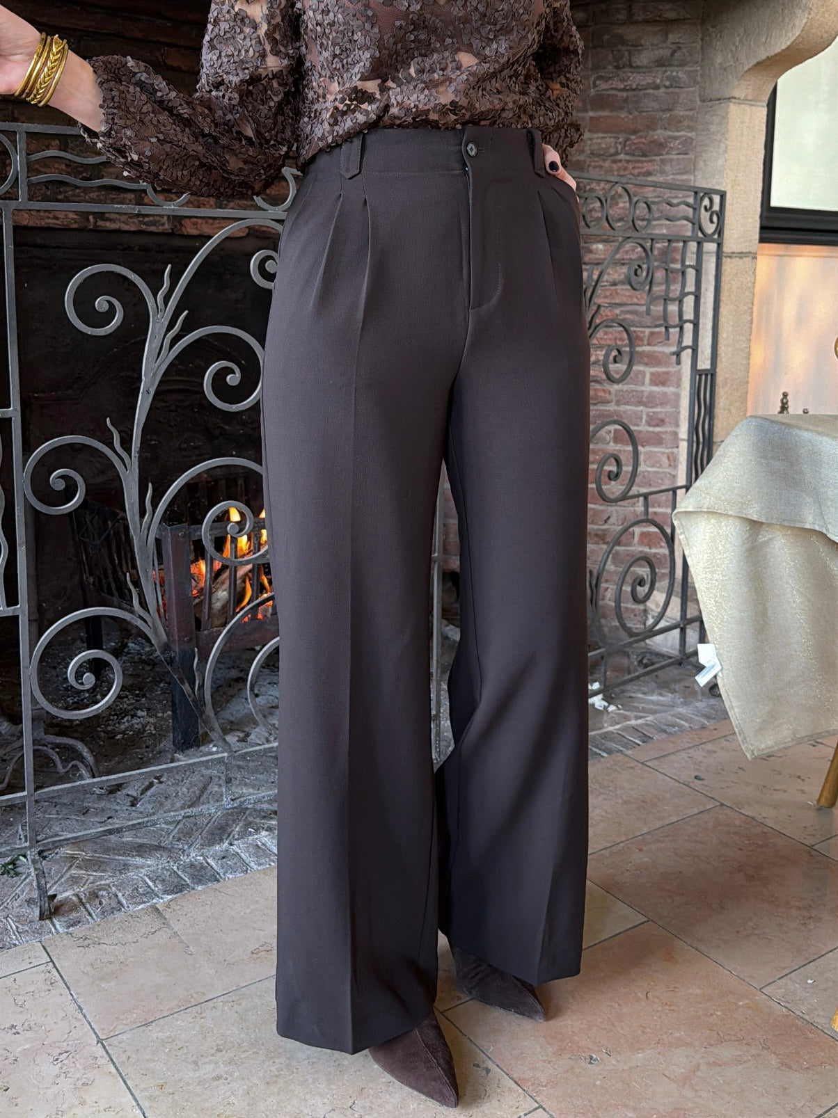 Pantalon SACHA Chocolat
