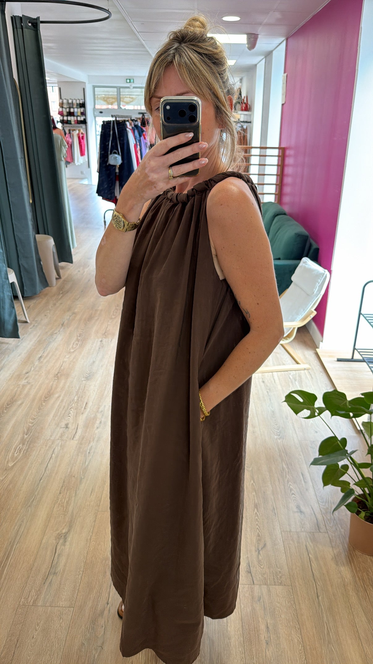 Robe ZINA chocolat