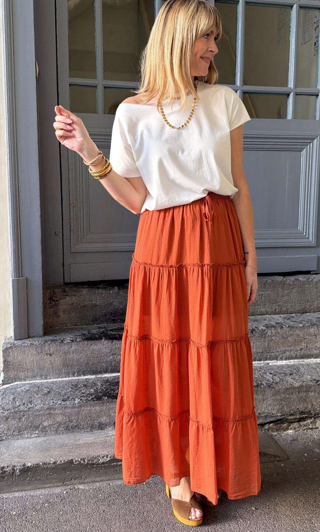 Jupe CHRISTALE Terracota