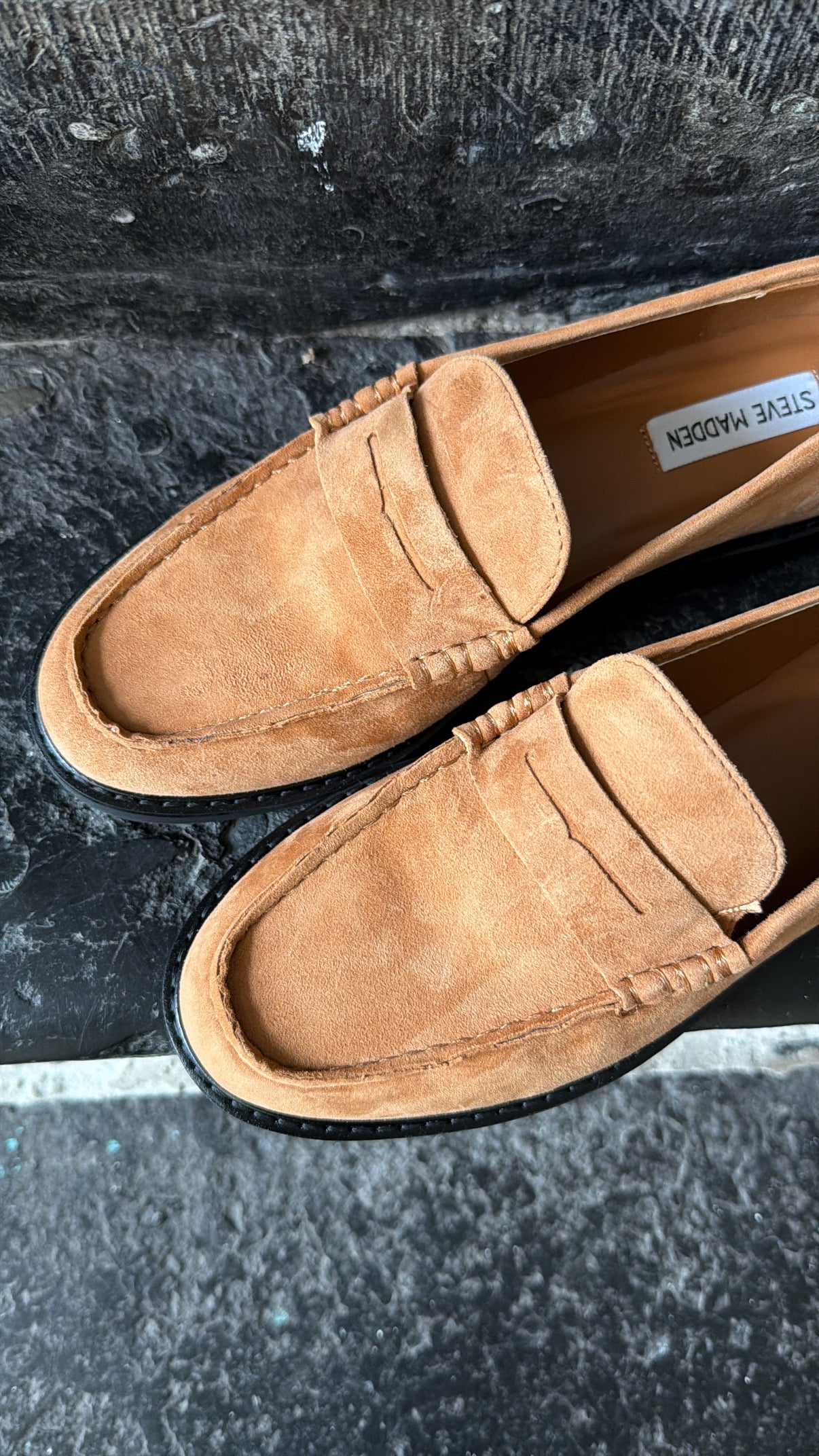 Mocassin ADISON Camel Suède STEVE MADDEN