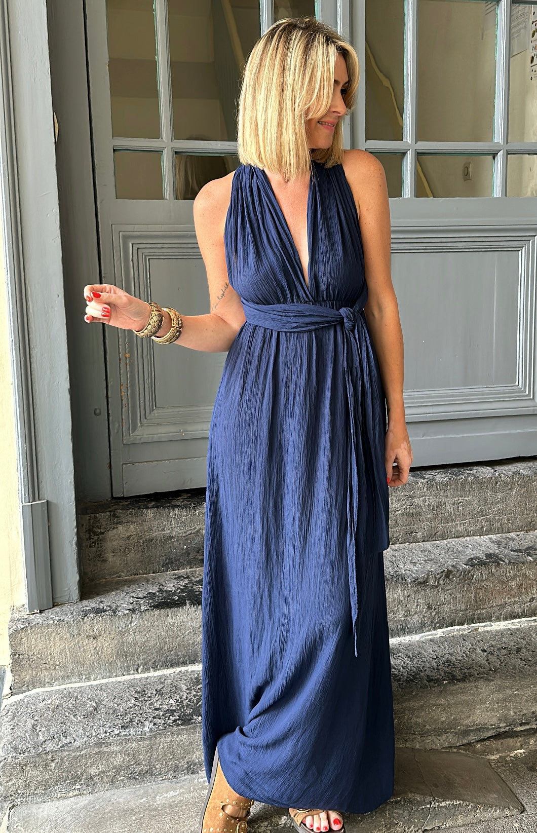 Robe INÈS Bleu marine