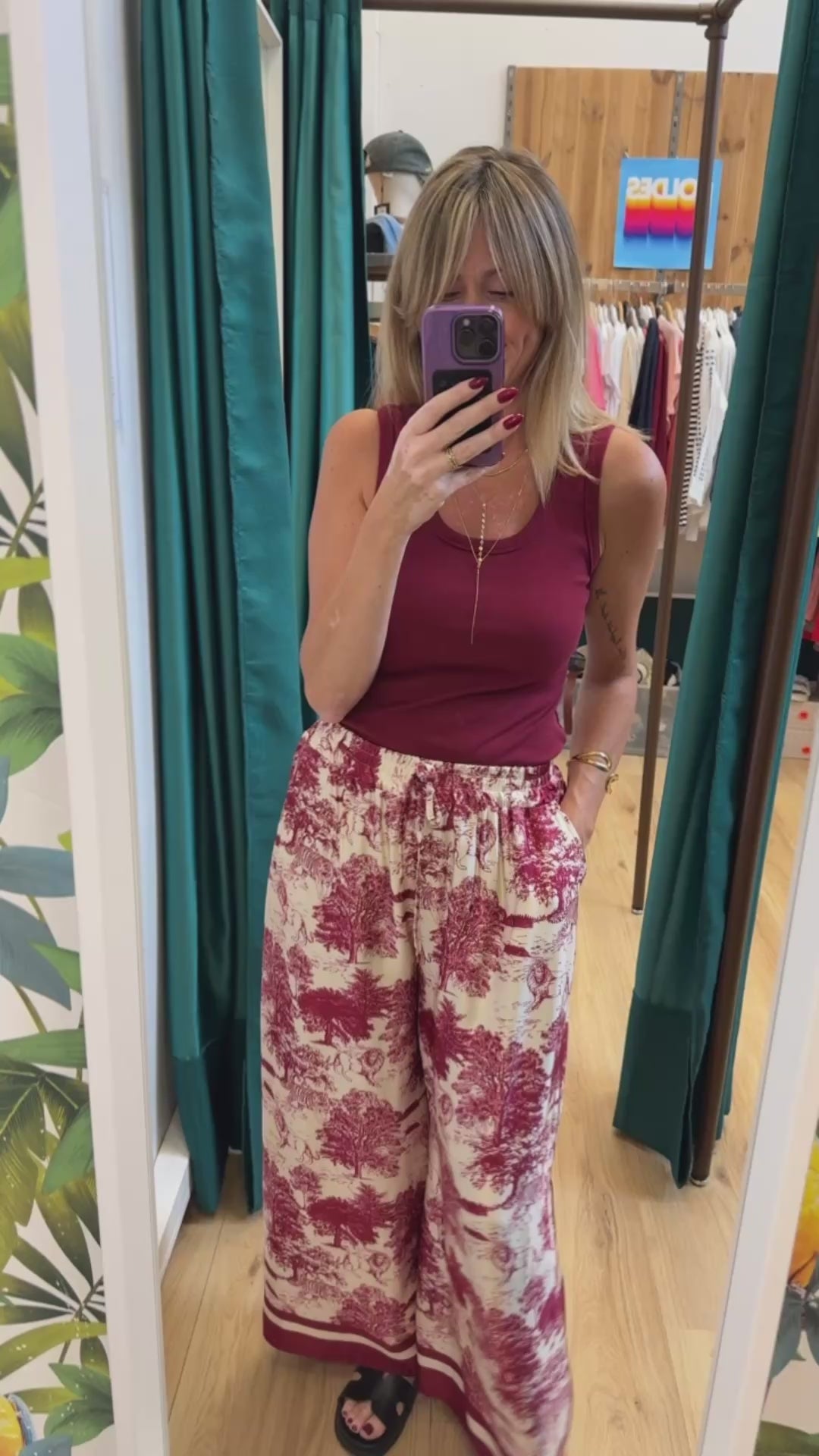 Pantalon LEON Bordeaux