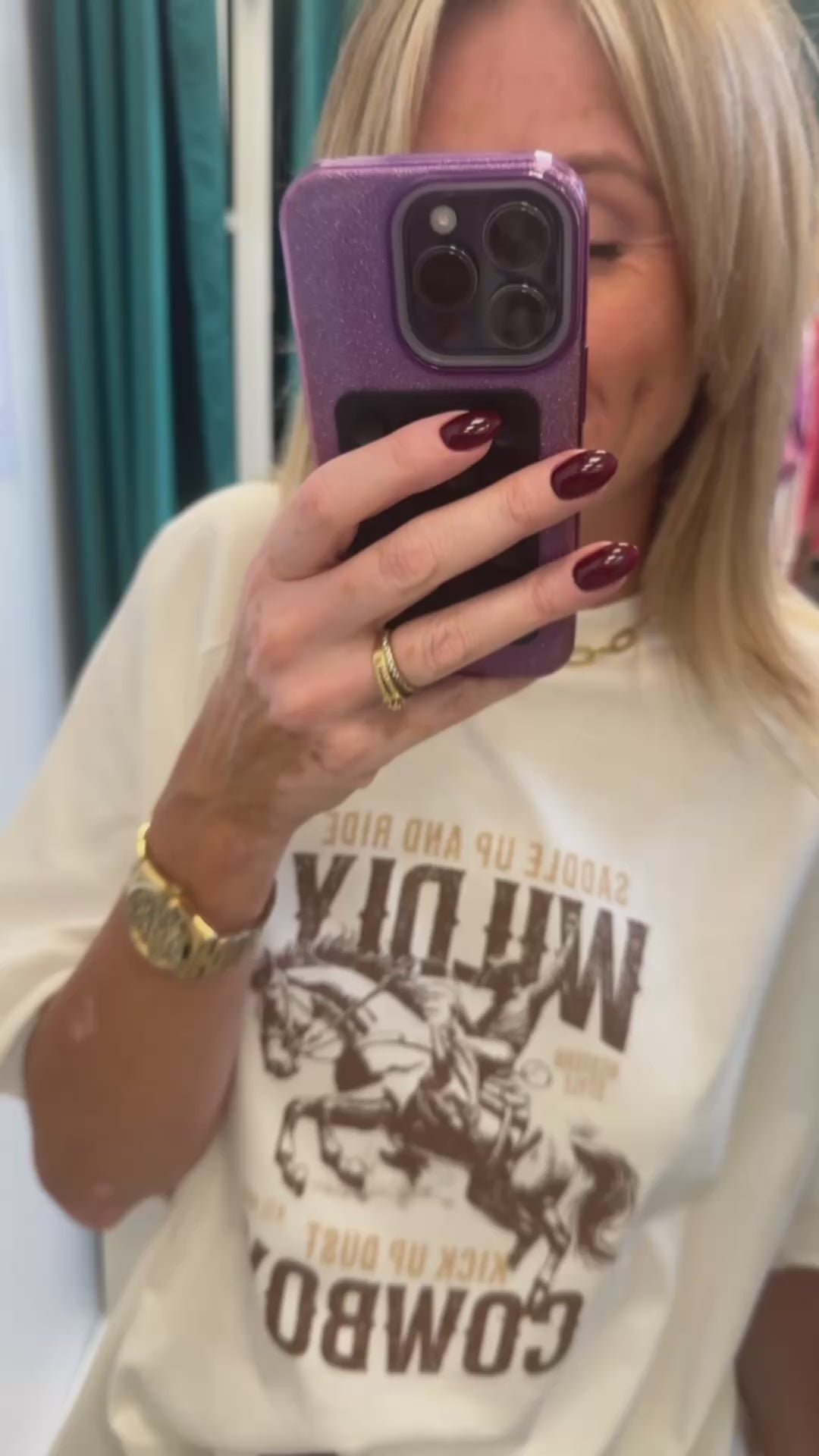 T-shirt COWBOY Blanc