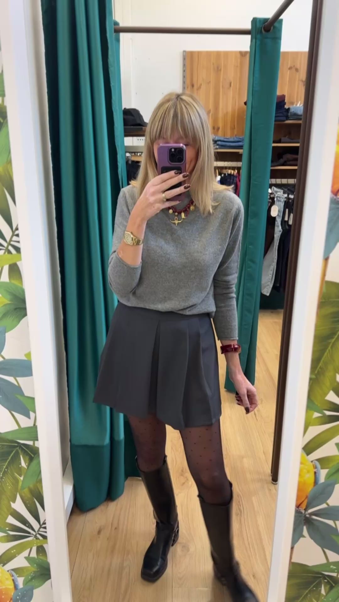 Jupe SARA Gris Anthracite